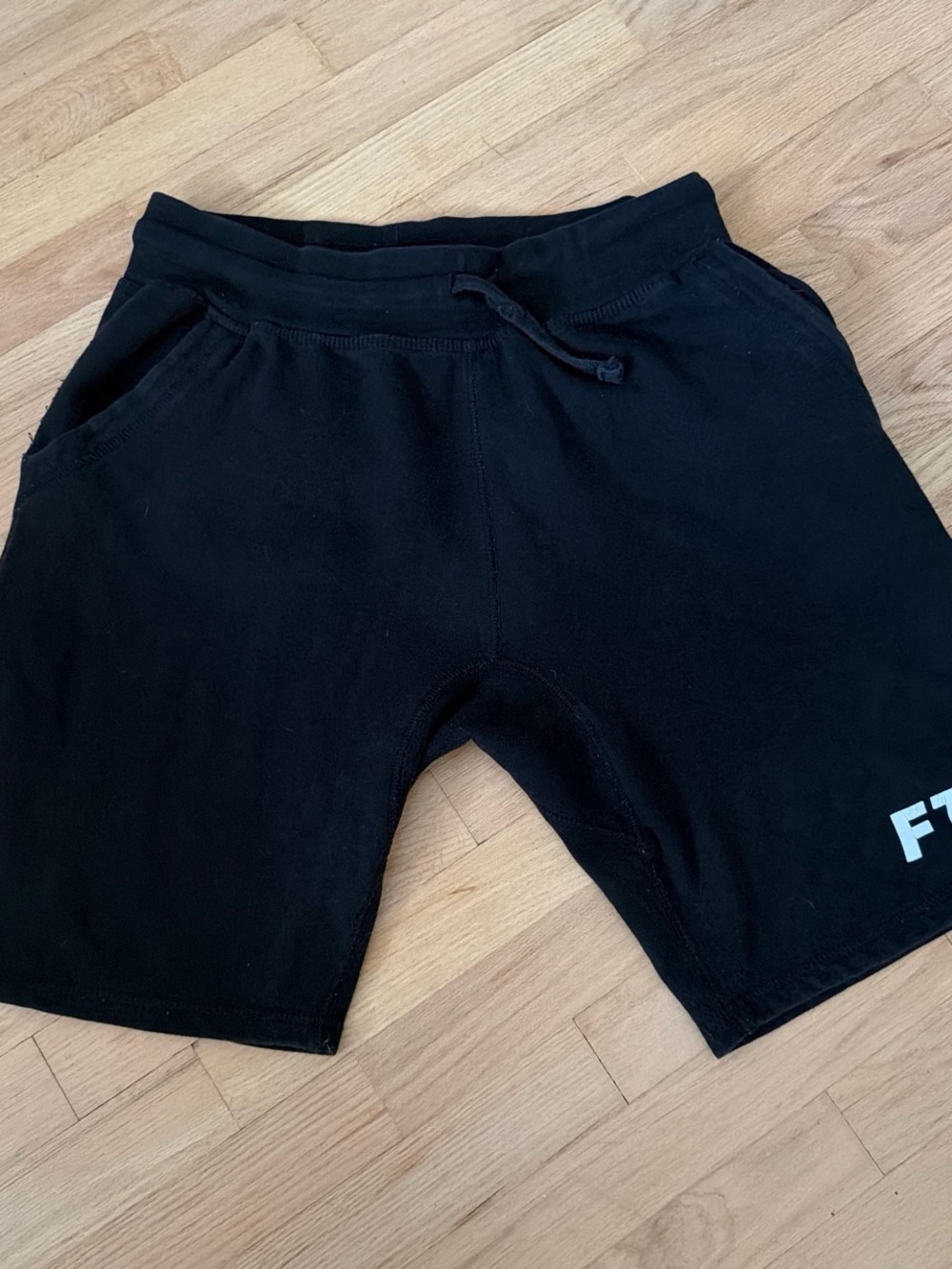 FTP Black Athletic Drawstring Shorts